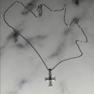 Dainty Crystal Cross Necklace